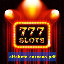 alfabeto coreano pdf
